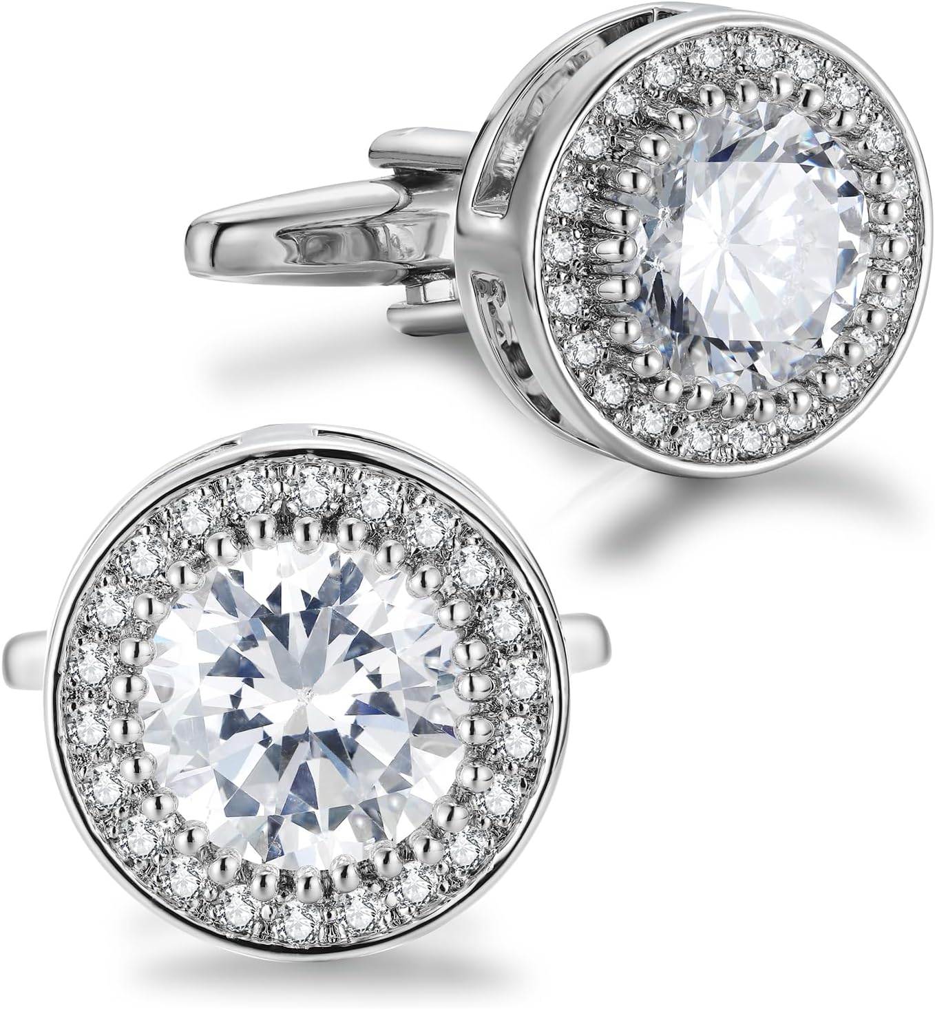 Men'S Grooming For Wedding - Sparkling CZ Cufflinks for Men -