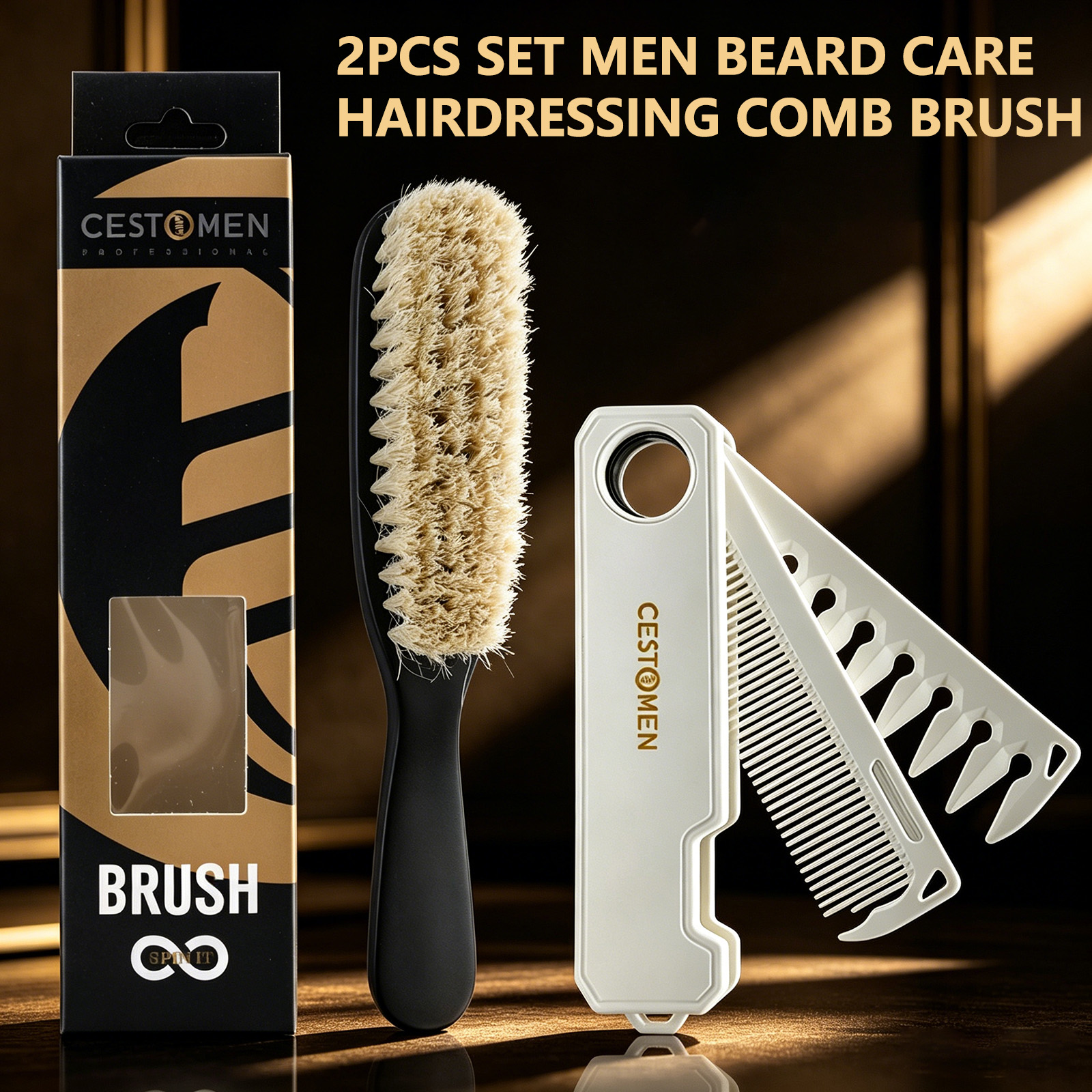 Men'S Grooming Organizer - 2Pcs Men Grooming Set 2in1 Folding