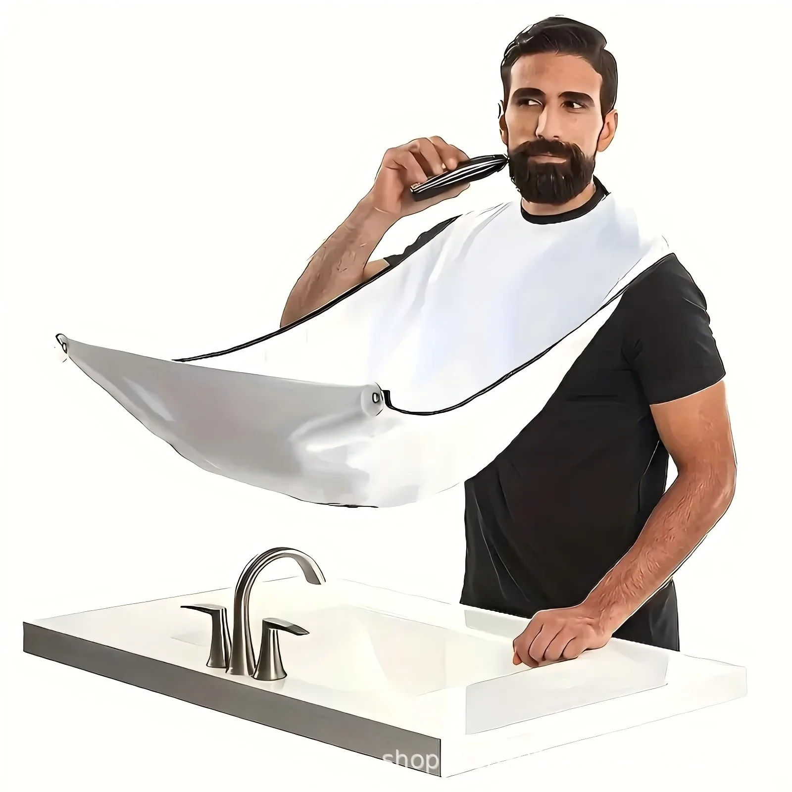 Men'S Beard Grooming - Beard Shaper Cape, Barber Cape for