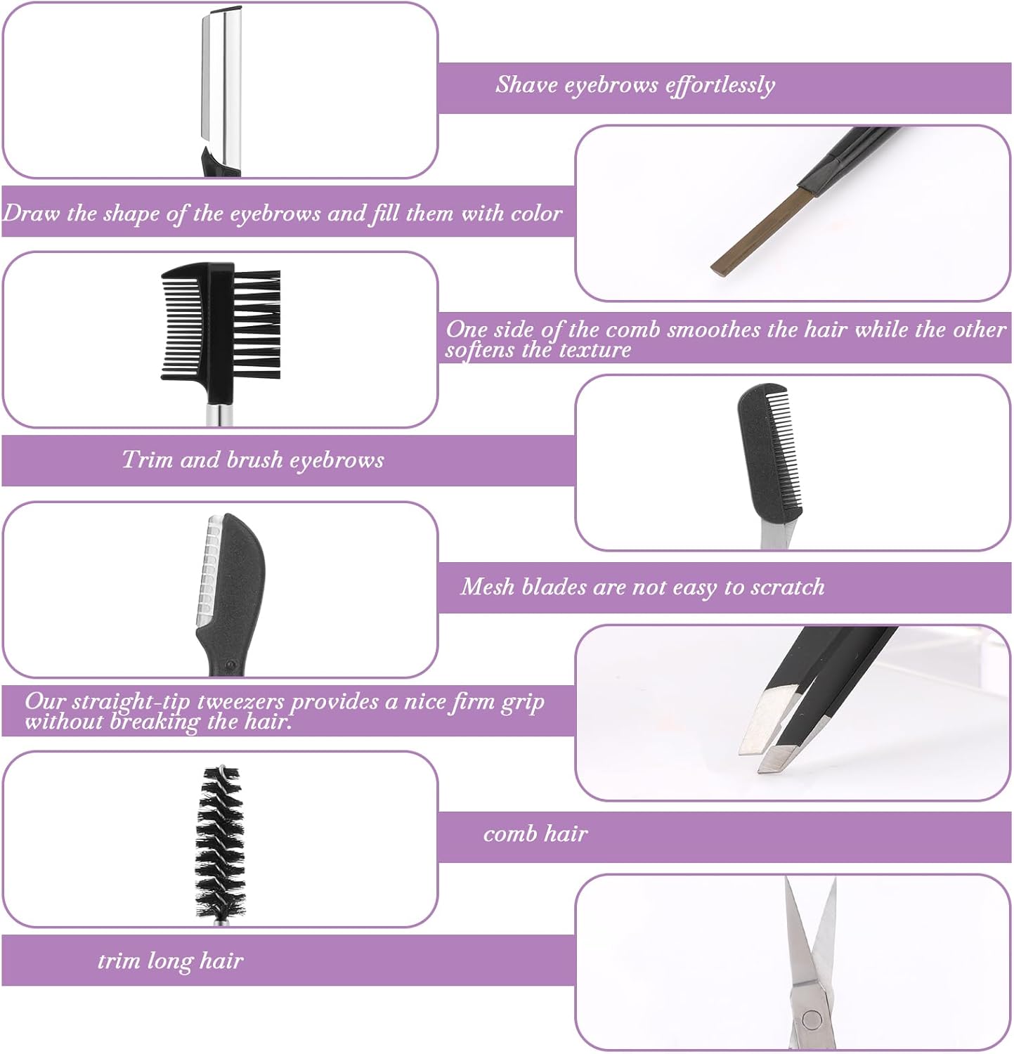 8PCS Eyebrow Shaping Grooming  – Men'S Grooming Eyebrow Shape recenzja i cena