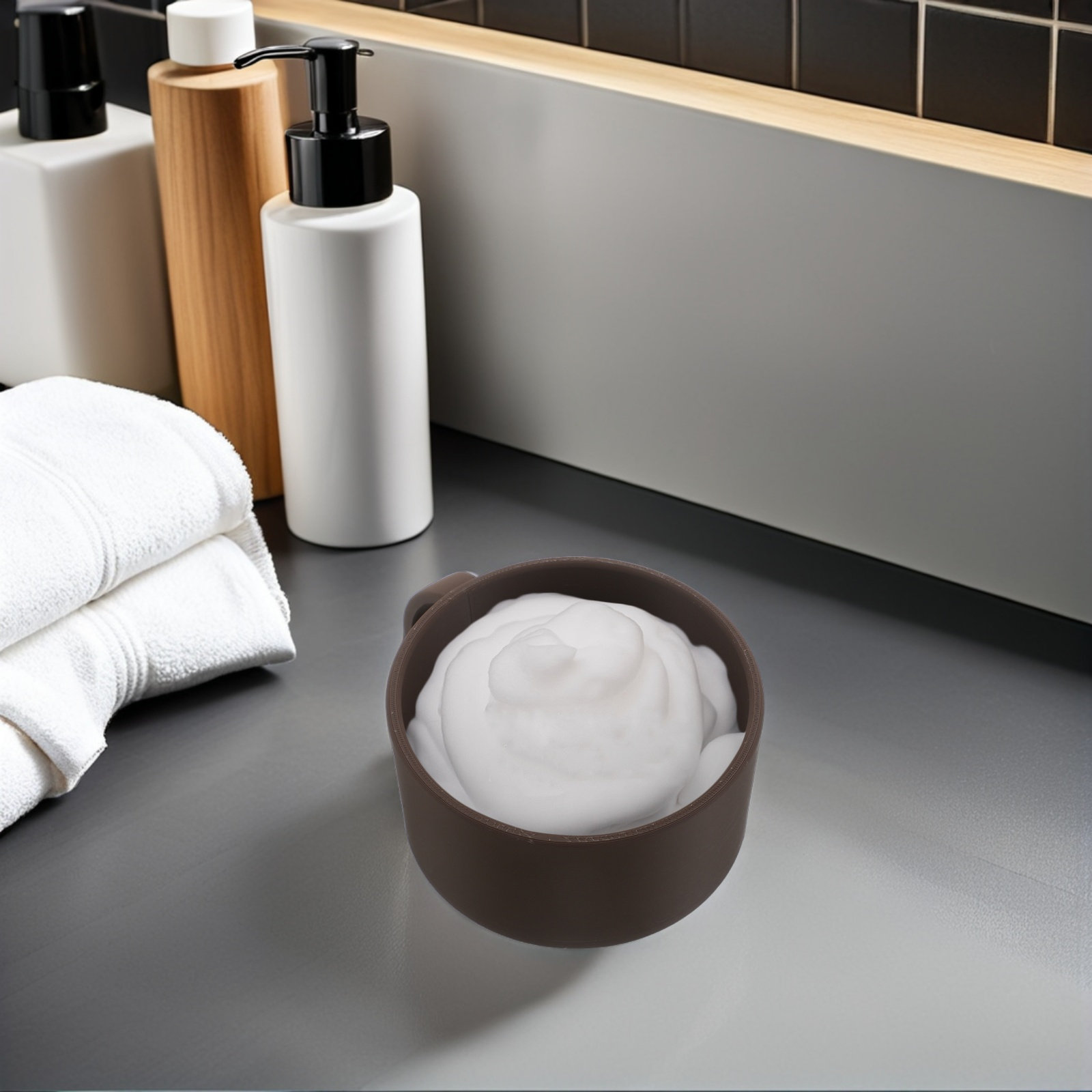Shaving Bowl for Men Brown Wid – Men'S Beard Grooming recenzja i cena