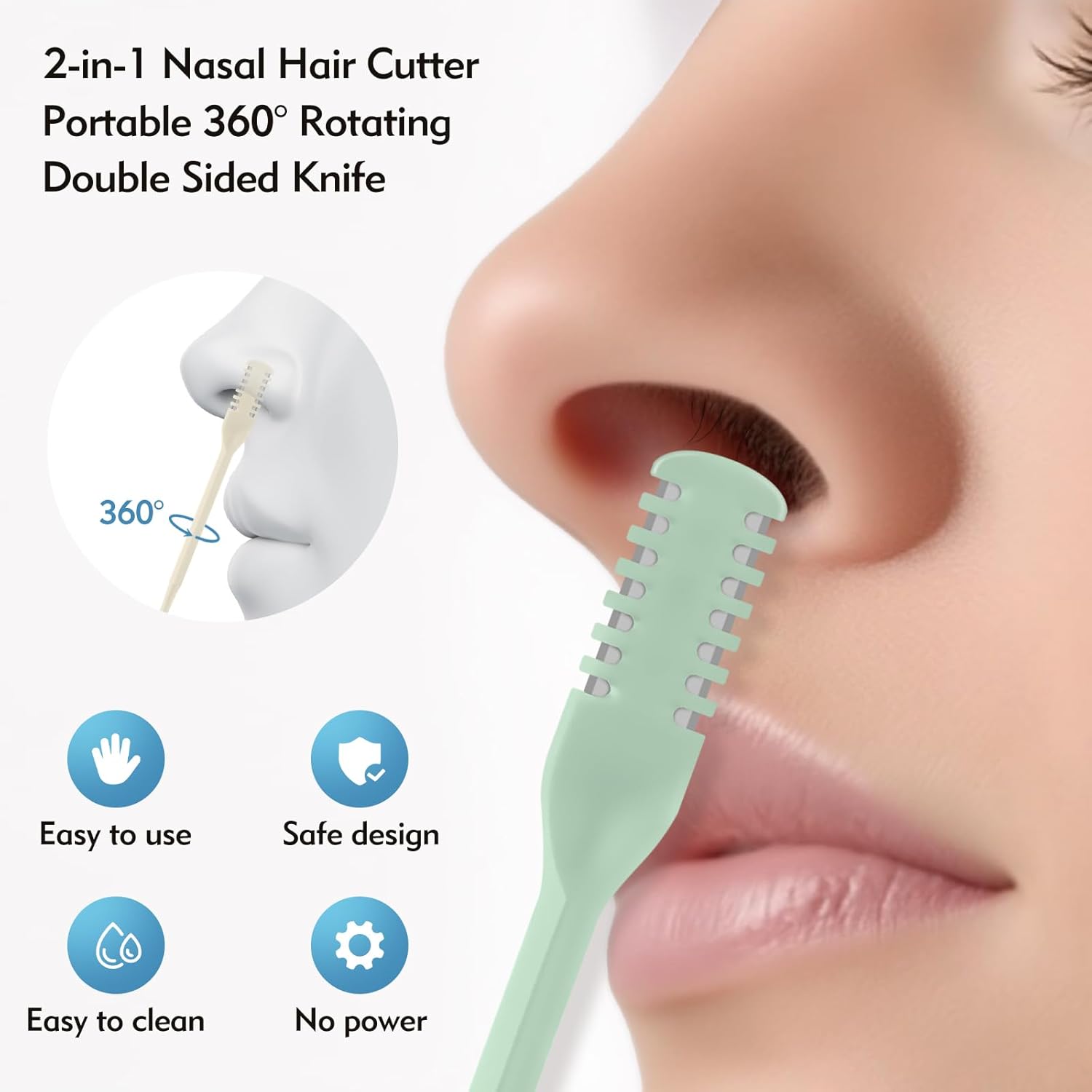 5/20/50Pcs 2-in-1 Nasal Cutter – Men'S Beard Grooming recenzja i cena