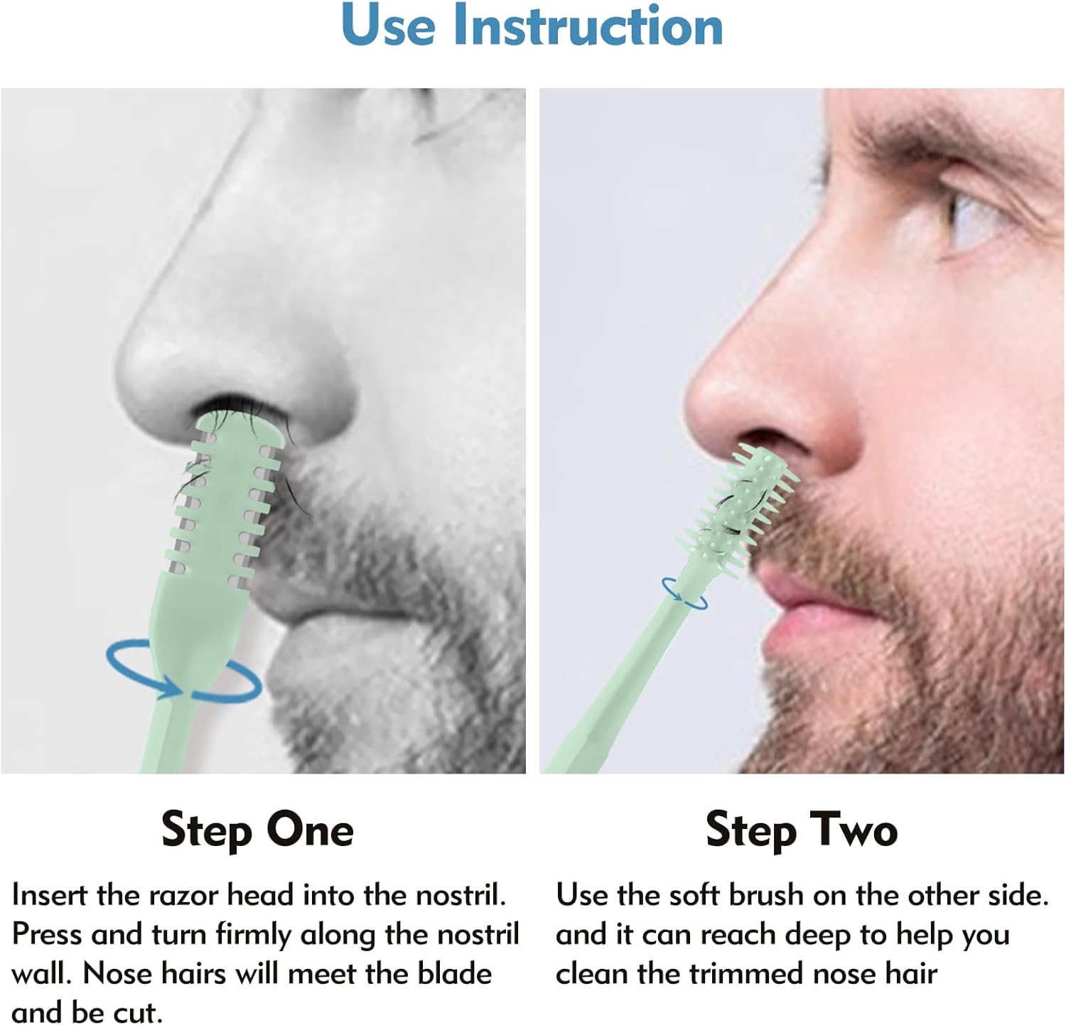 5/20/50Pcs 2-in-1 Nasal Cutter – Men'S Beard Grooming recenzja i cena