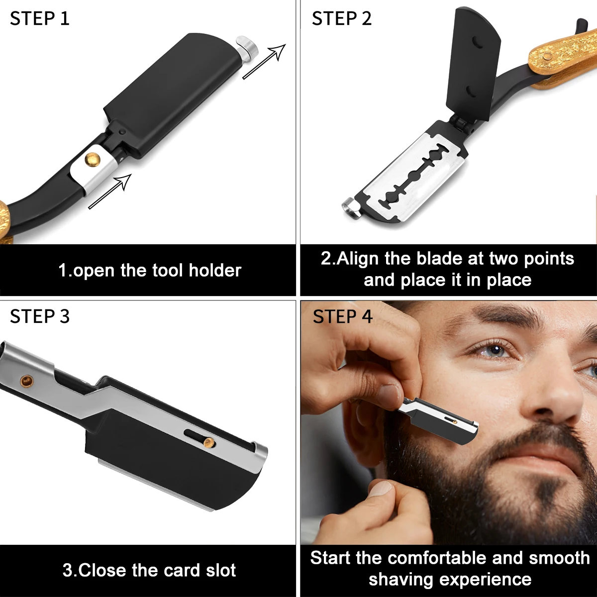 Professional Manual Razor for  – Men'S Grooming Eyebrow Shape recenzja i cena