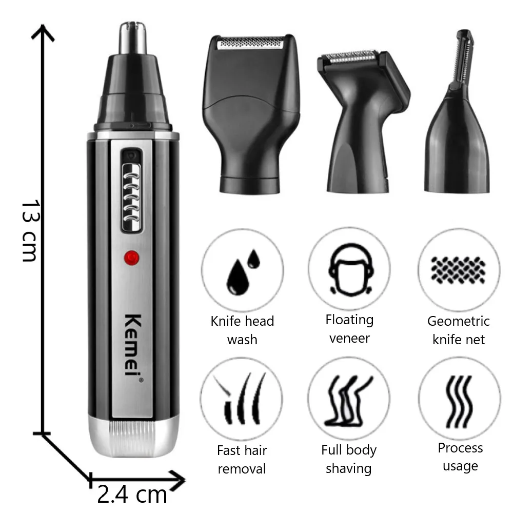 Kemei 4 in 1 trimmer for men E – Grooming Men'S Eyebrows recenzja i cena