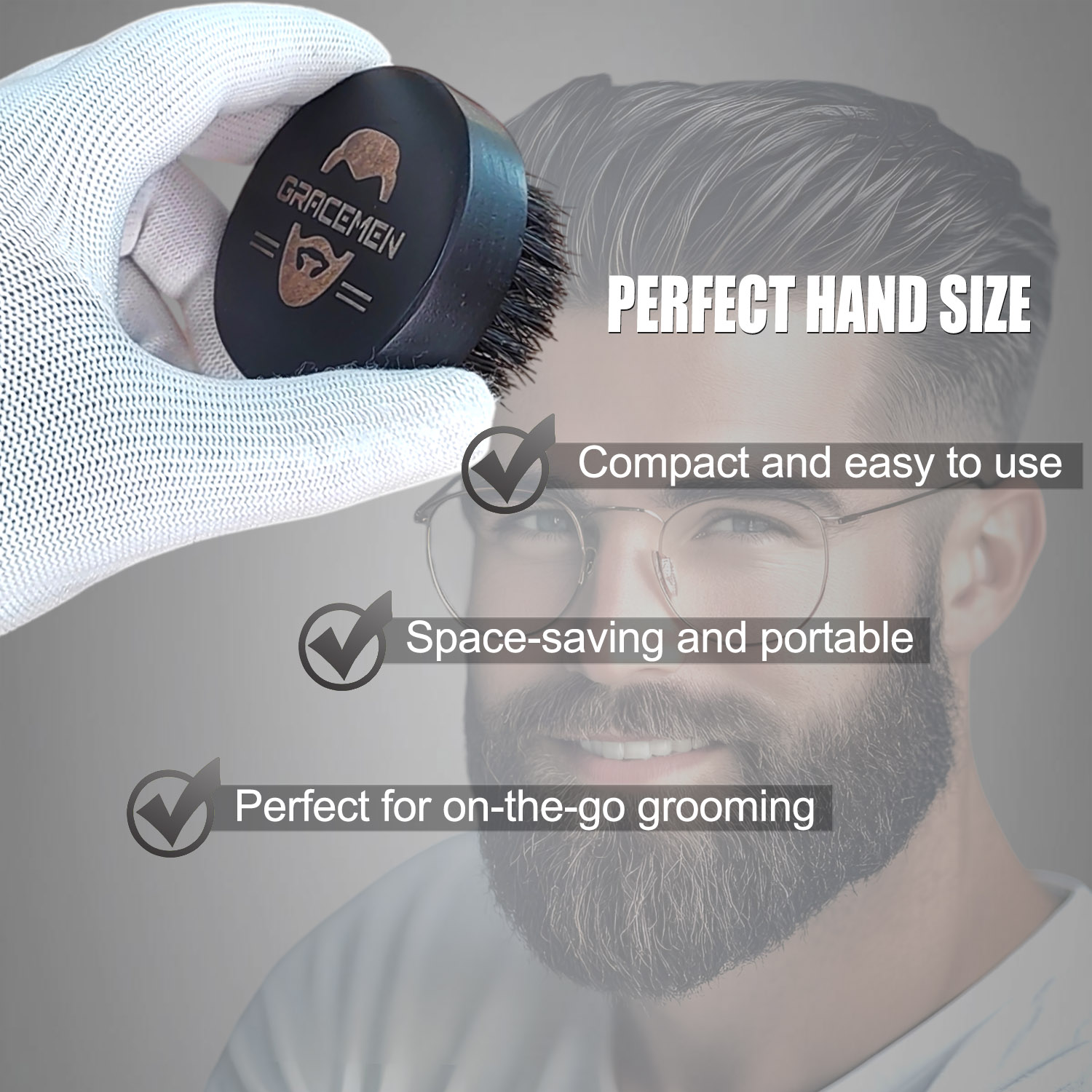 Round Beard Brush for Men – 10 – Men'S Grooming Facial recenzja i cena