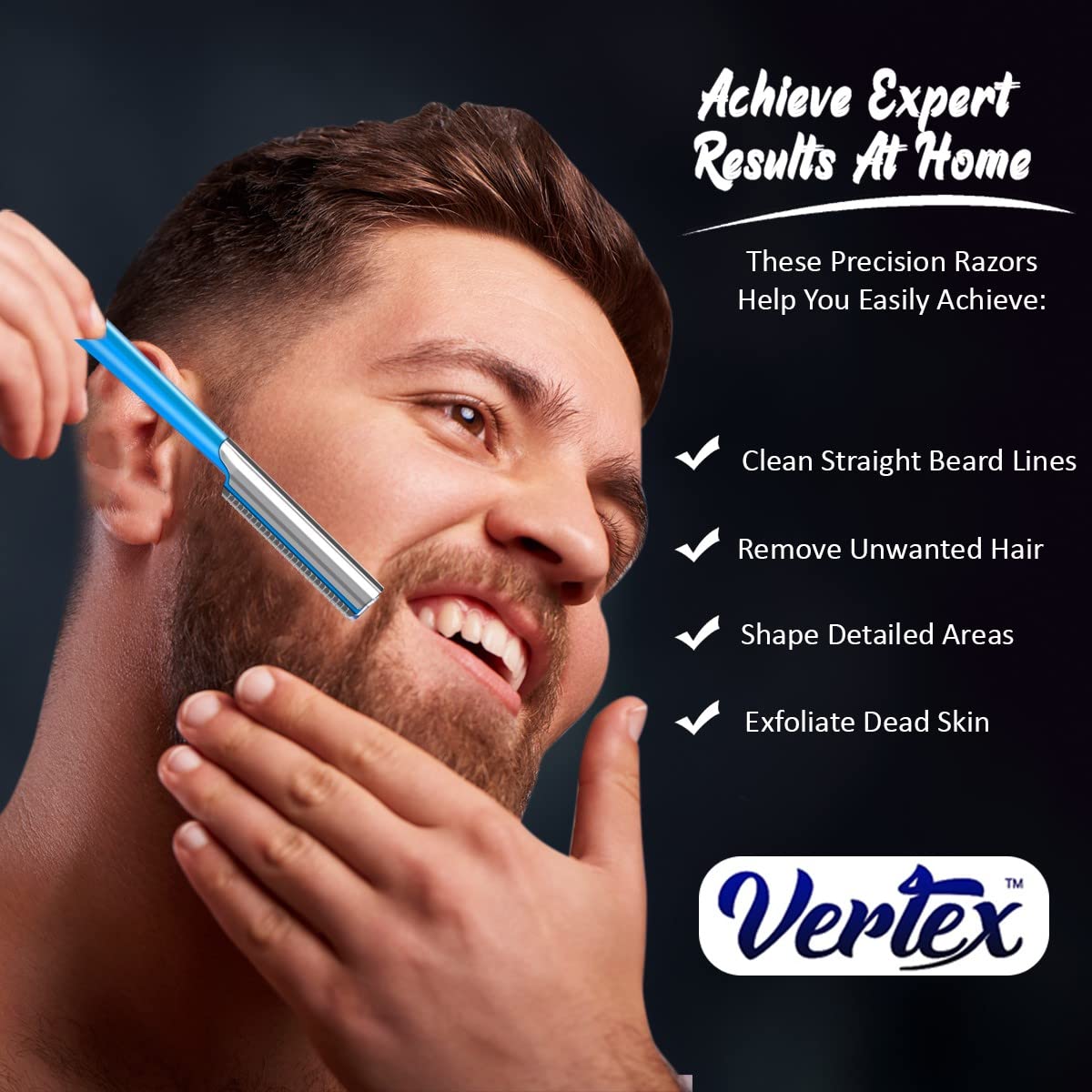 Beard Shaping Razor Tool for M – Men'S Grooming Eyebrow Shape recenzja i cena