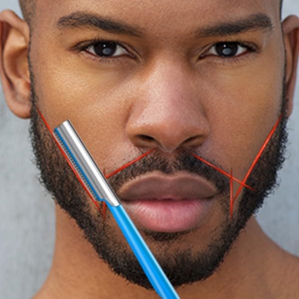 Beard Shaping Razor Tool for M – Men'S Grooming Eyebrow Shape recenzja i cena