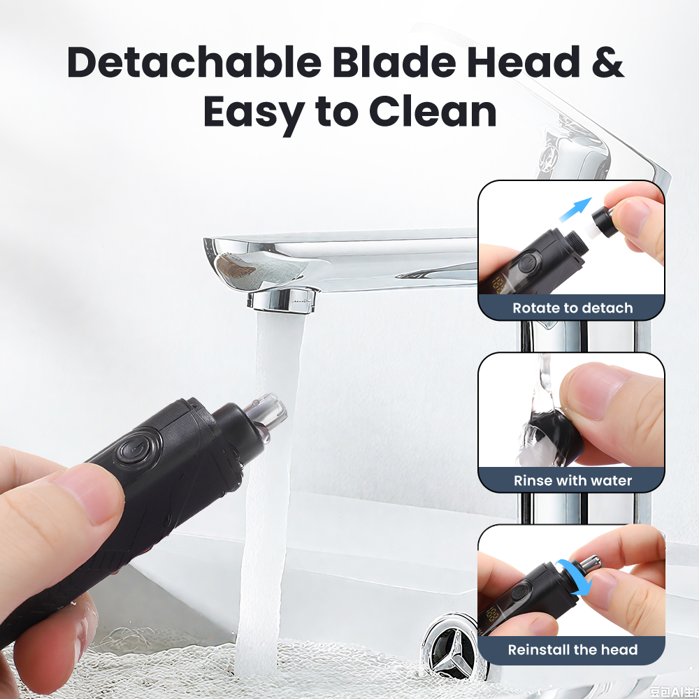 Rechargeable Nose Hair trimmer – Men'S Grooming Facial recenzja i cena