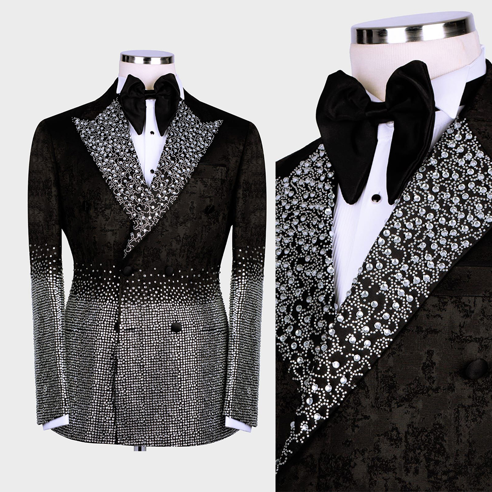 Silver Crystal Men Wedding Tux – Jack Men'S Grooming recenzja i cena