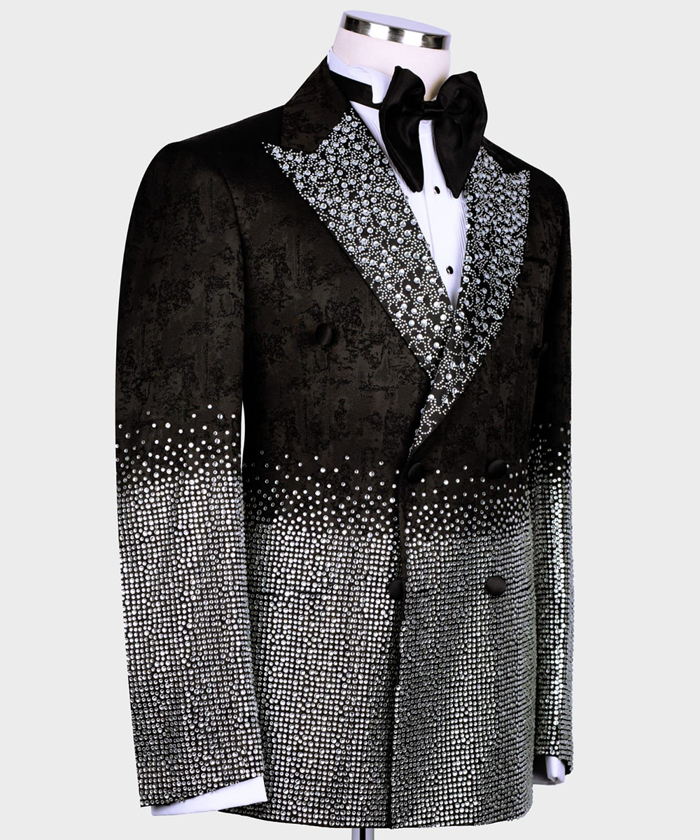 Silver Crystal Men Wedding Tux – Jack Men'S Grooming recenzja i cena