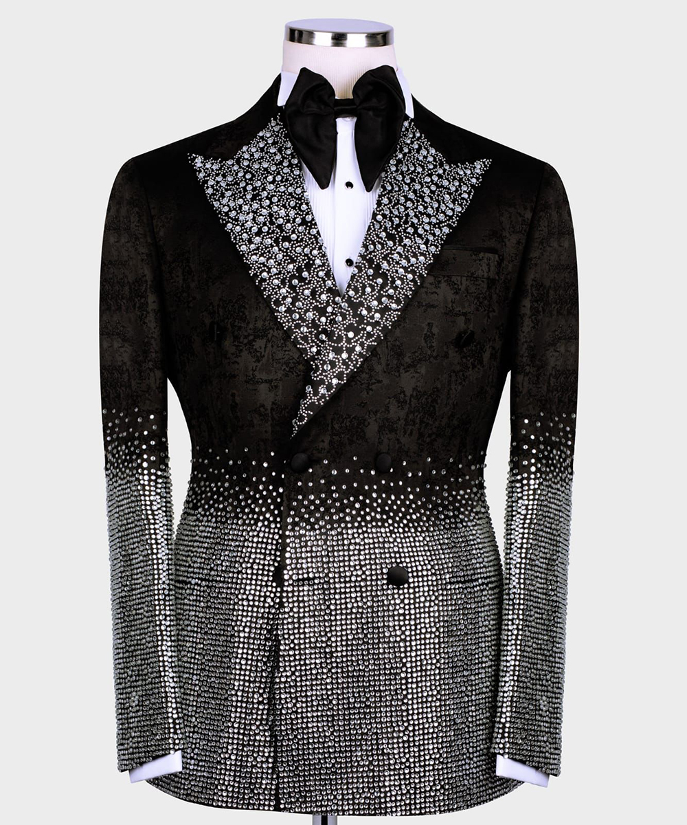 Silver Crystal Men Wedding Tux – Jack Men'S Grooming recenzja i cena