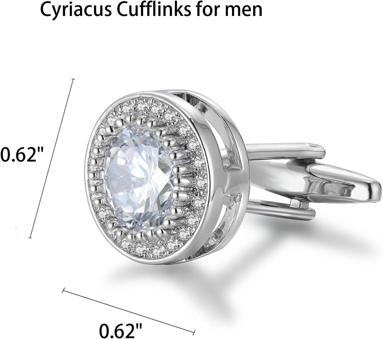 Sparkling CZ Cufflinks for Men – Men'S Grooming For Wedding recenzja i cena