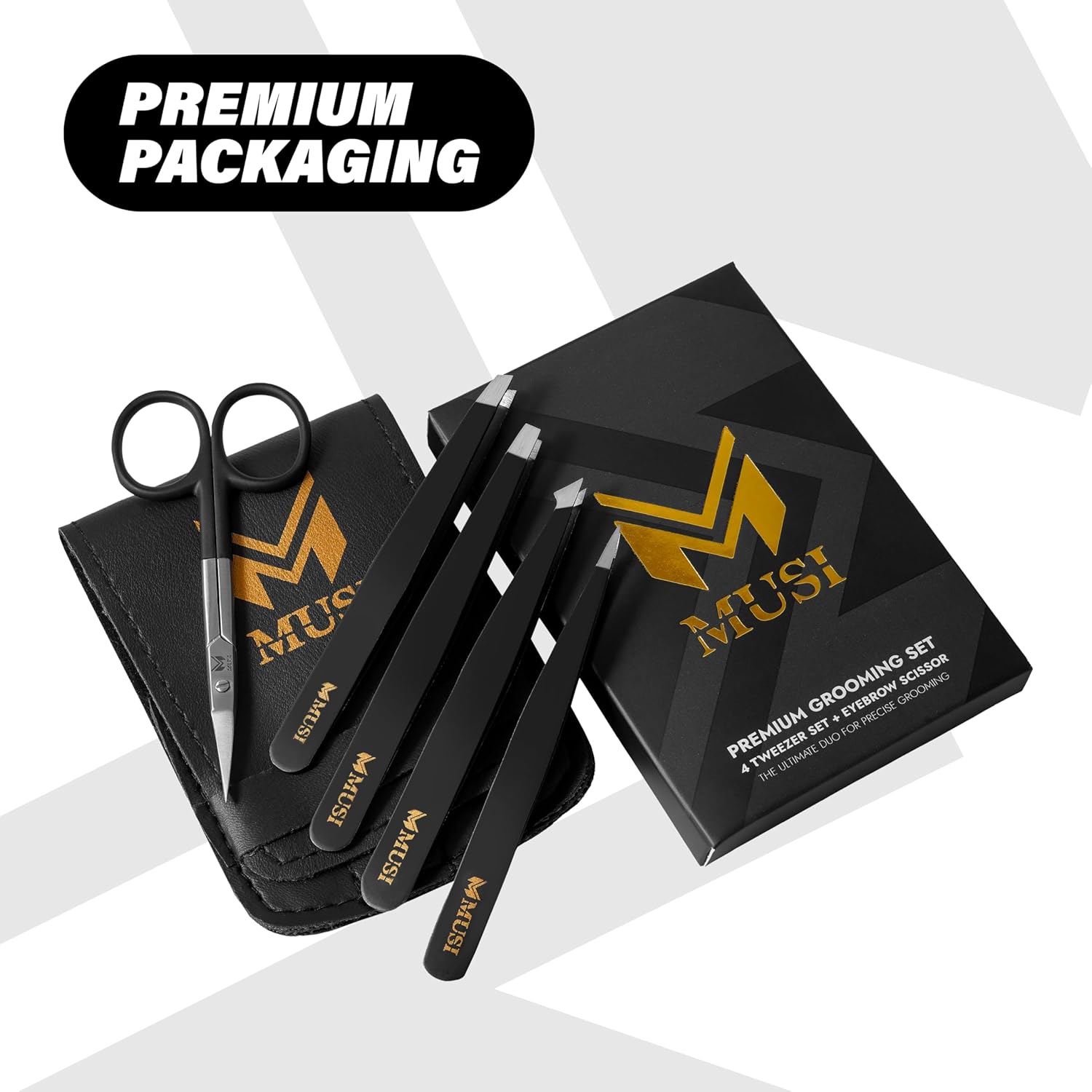 Precision Tweezers Kit for Eye – Men'S Grooming Eyebrow Shape recenzja i cena