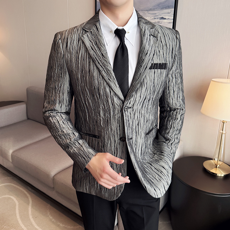 Korean Trend 3D Pleated Suit J – Men'S Grooming Trends recenzja i cena