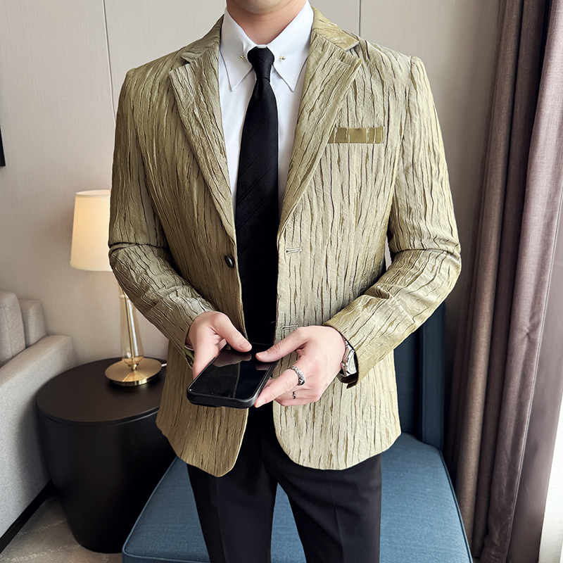 Korean Trend 3D Pleated Suit J – Men'S Grooming Trends recenzja i cena