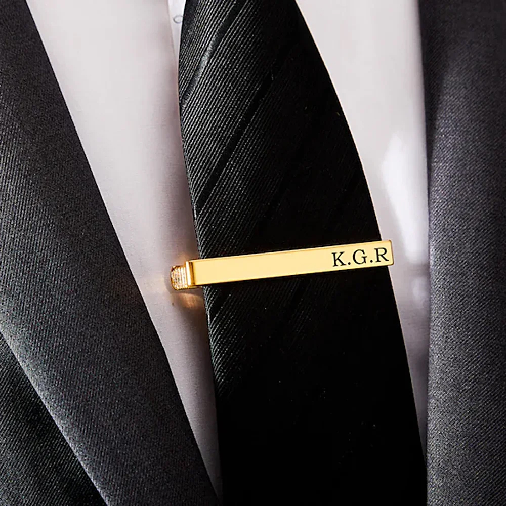 New Custom Carved Name Tie Cli – Men'S Grooming For Wedding recenzja i cena