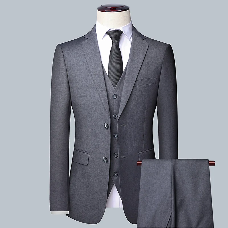 Men's Solid Color Business Sui – Men'S Grooming Trends recenzja i cena