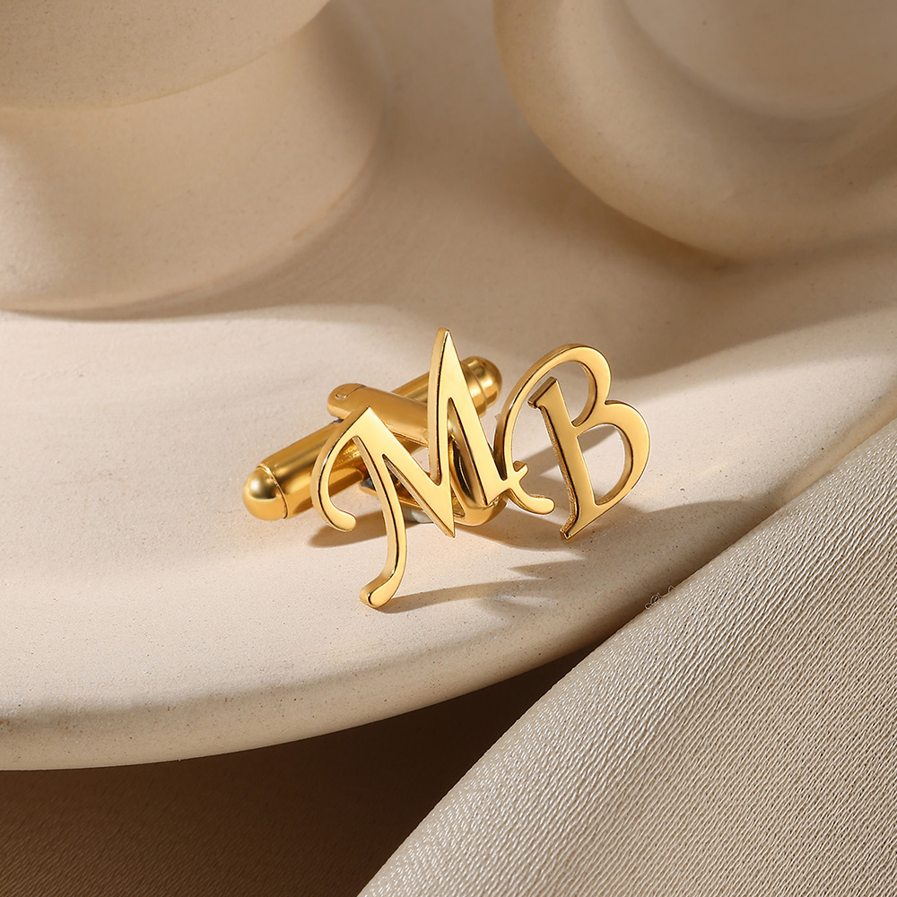 Customized Initial Letter Cuff – Men'S Grooming For Wedding recenzja i cena