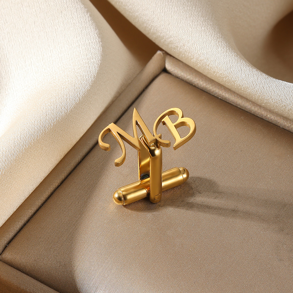 Customized Initial Letter Cuff – Men'S Grooming For Wedding recenzja i cena