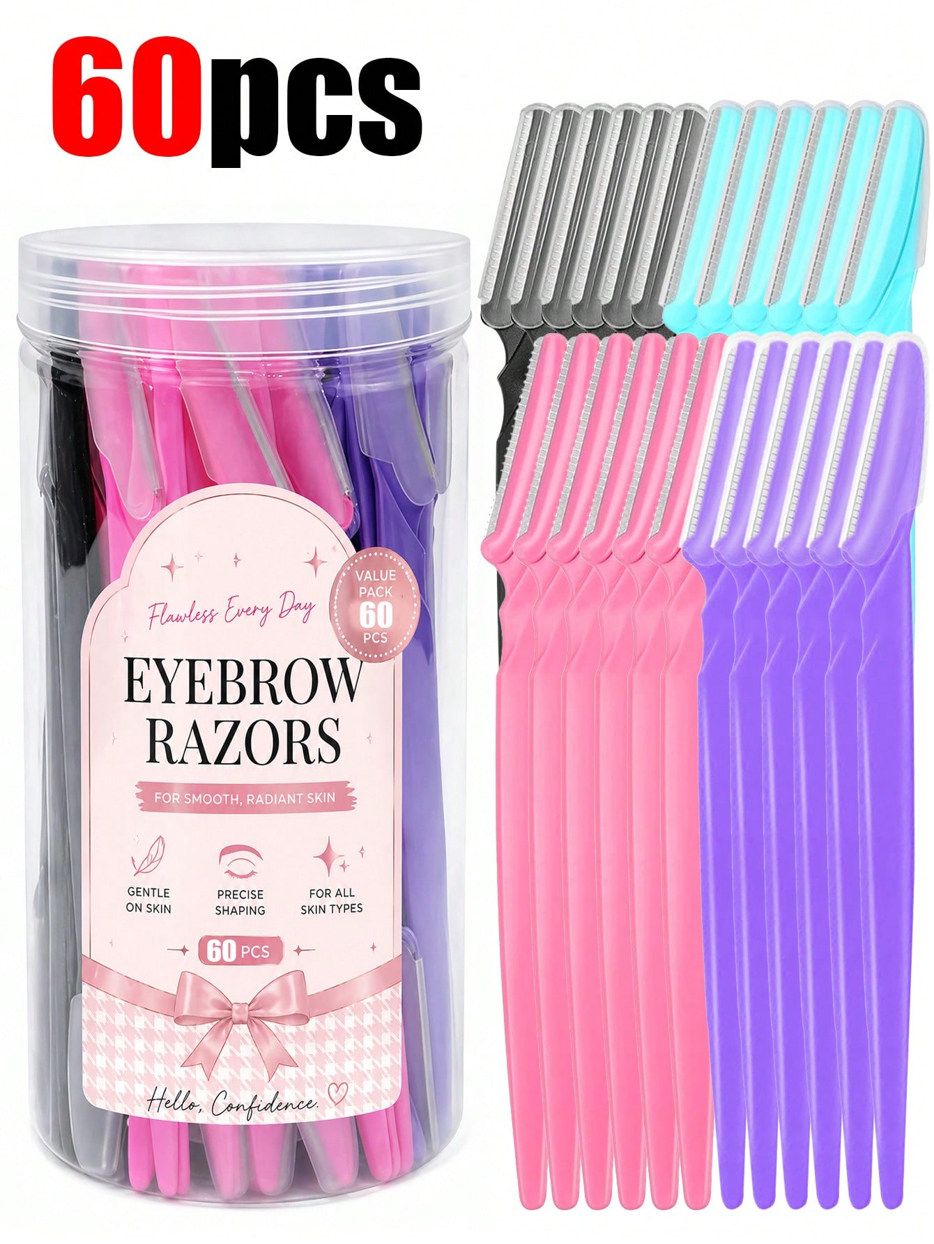 60pcs/30pcs/12pcs/6pcs/3pcs/1p – Men'S Grooming Eyebrow Shape recenzja i cena