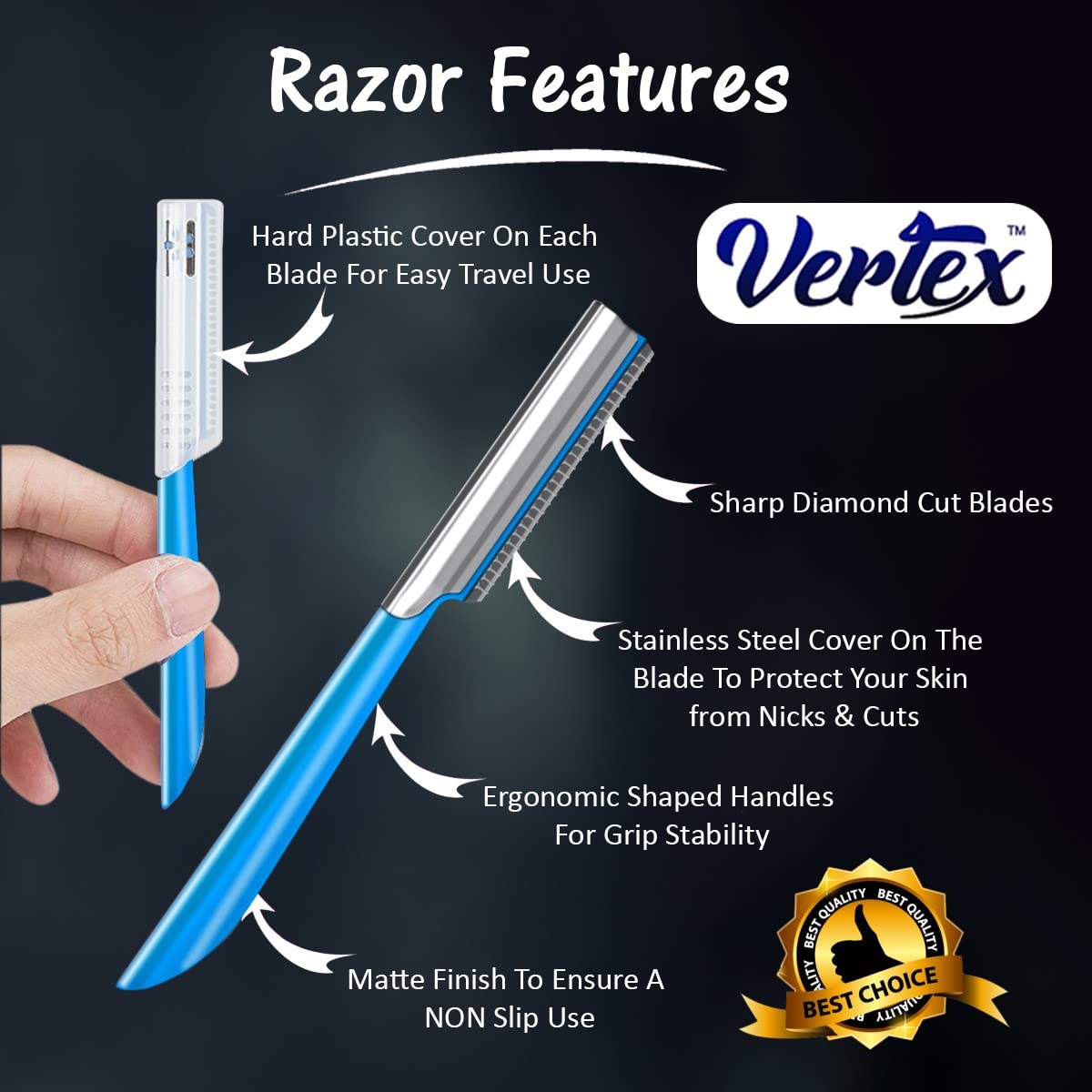 Beard Shaping Razor Tool Musta – Men'S Grooming Eyebrow Shape recenzja i cena