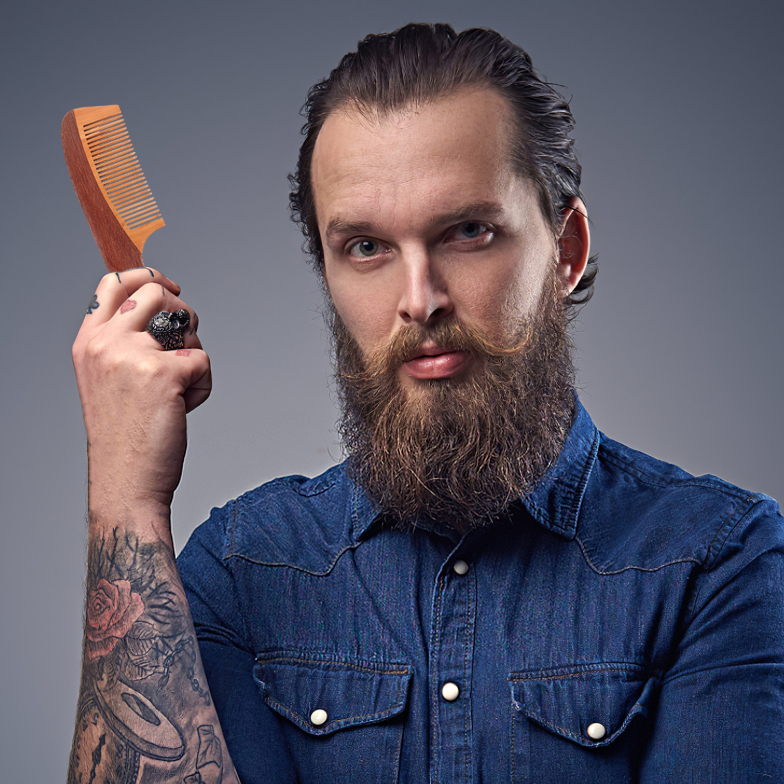 Portable Beard Comb for Men Na – Men'S Beard Grooming recenzja i cena