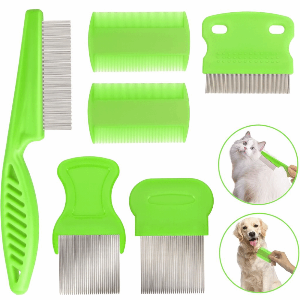 6Pcs/Set ABS Flea Comb Set Fin – Comb Fine Tooth recenzja i cena