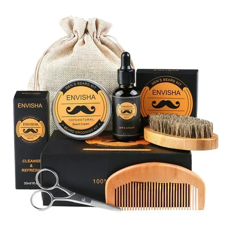 6pcs/set Men Beard Barba Groom – Men'S Beard Grooming recenzja i cena