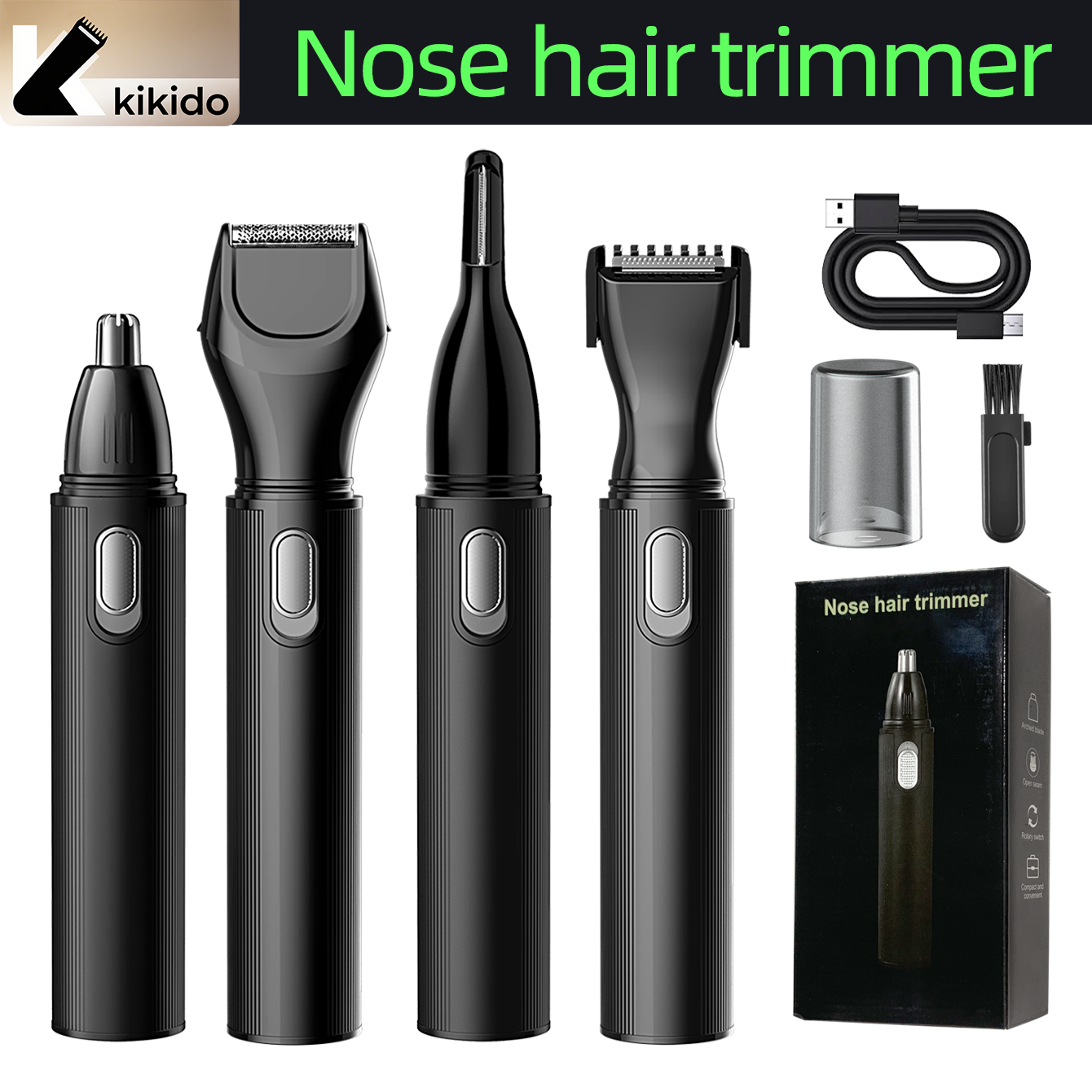 KIKIDO 4 in 1 Nose Hair Trimme – Grooming Men'S Eyebrows recenzja i cena