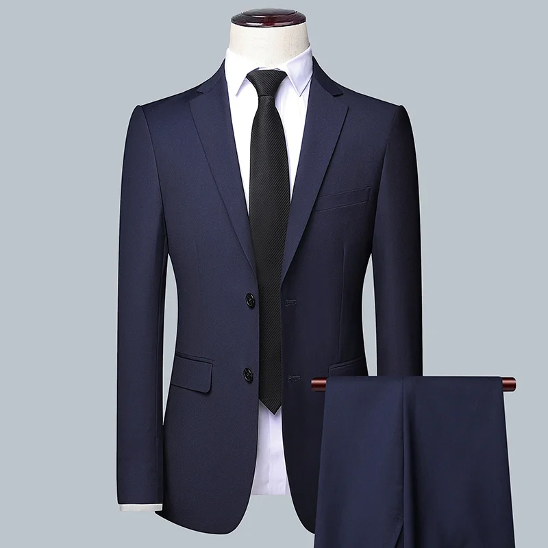 Men's Solid Color Business Sui – Men'S Grooming Trends recenzja i cena