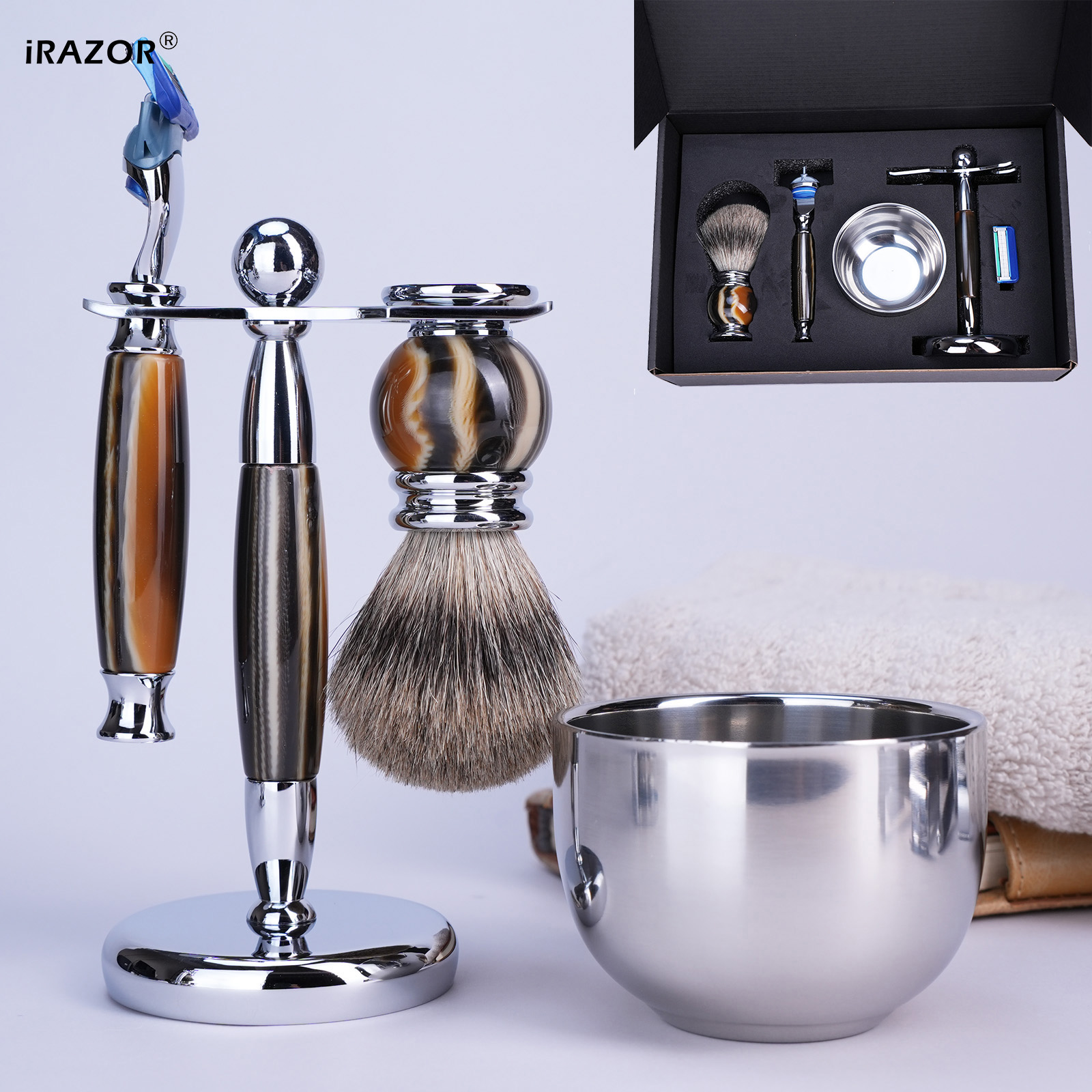 iRAZOR Luxury 5-Blade F5 Fusio – Men'S Grooming Organizer recenzja i cena