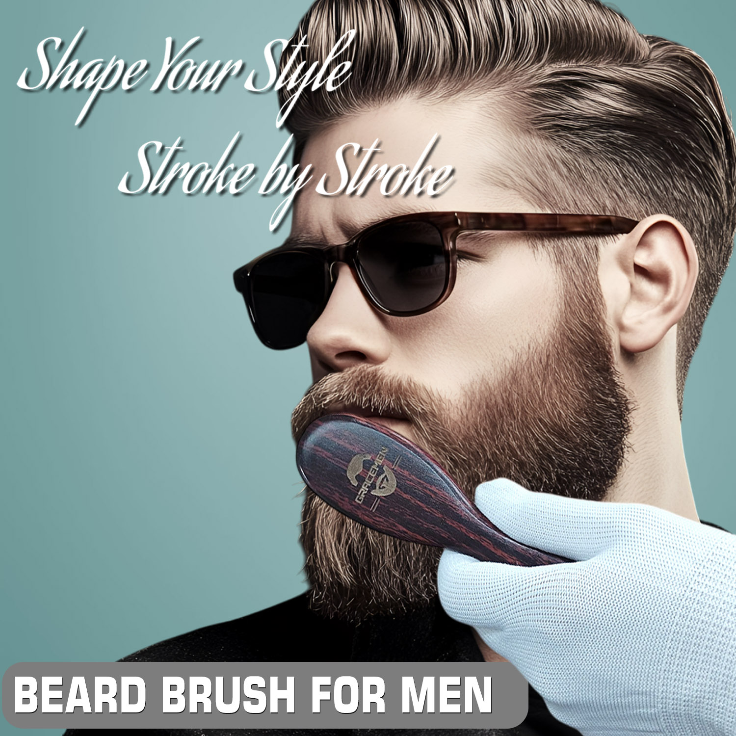 Mini Boar Bristle Beard Brush  – Men'S Grooming Pictures recenzja i cena