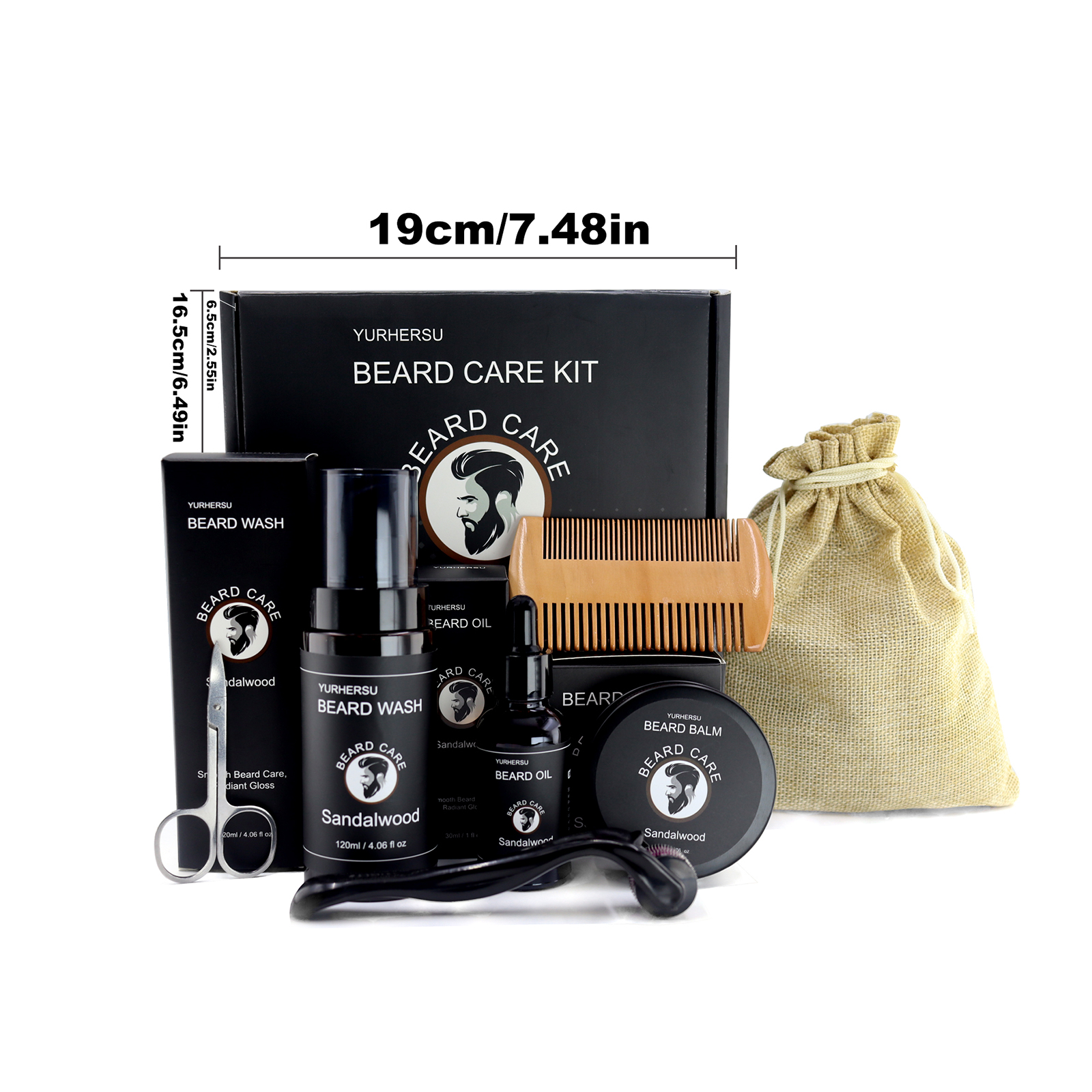 7Pcs Beard Care Kit for Men, G – Men'S Grooming Organizer recenzja i cena